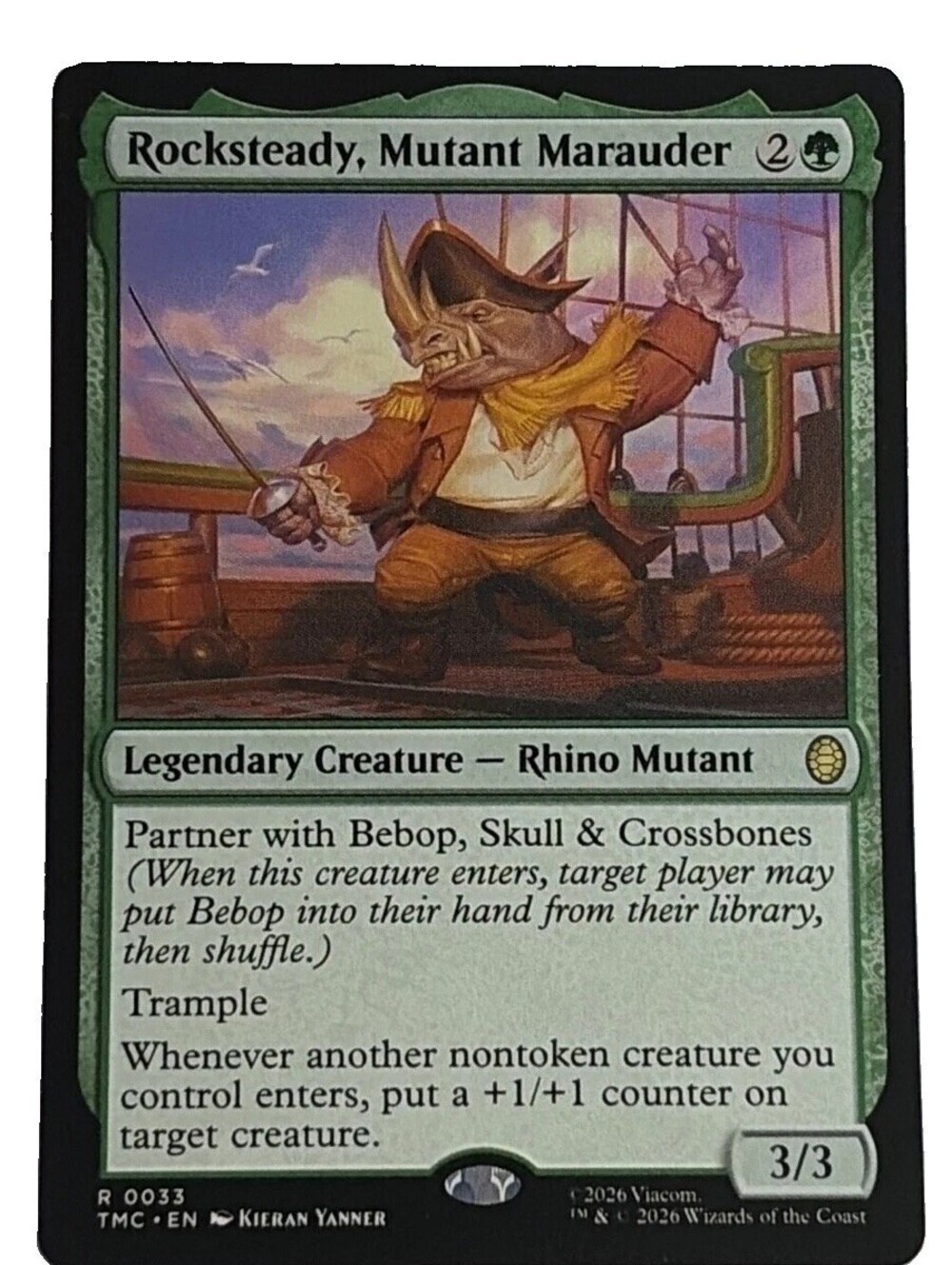 Rocksteady, Mutant Marauder Commander: Teenage Mutant Ninja Turtles Regular